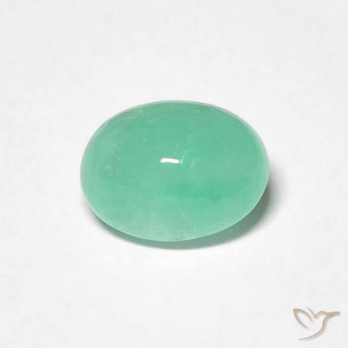 0.74ct Naturale Verde brillante Smeraldo, Ovale, Traslucido