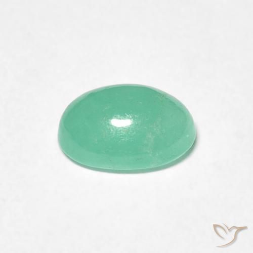 Smeraldo Verde brillante naturale da 0.74 ct, Ovale, Traslucido