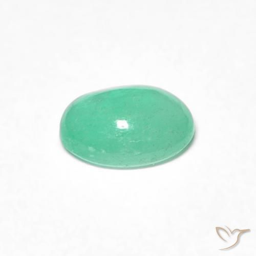 Smeraldo Verde medio naturale da 0.45 ct, Ovale, Traslucido