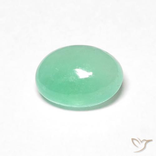 0.58ct Naturale Verde medio Smeraldo, Ovale, Traslucido