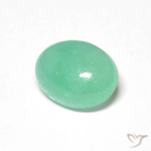 Smeraldo Verde Pistacchio naturale da 0.69 ct, Ovale, Traslucido