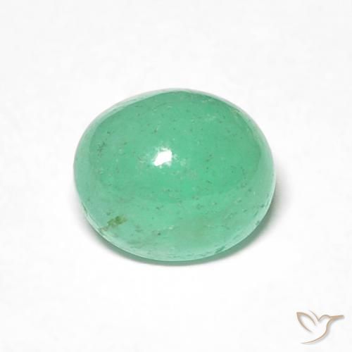 0.98ct Naturale Verde brillante Smeraldo, Ovale, Traslucido