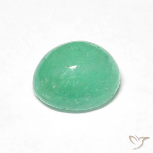 Smeraldo Verde brillante naturale da 0.98 ct, Ovale, Traslucido