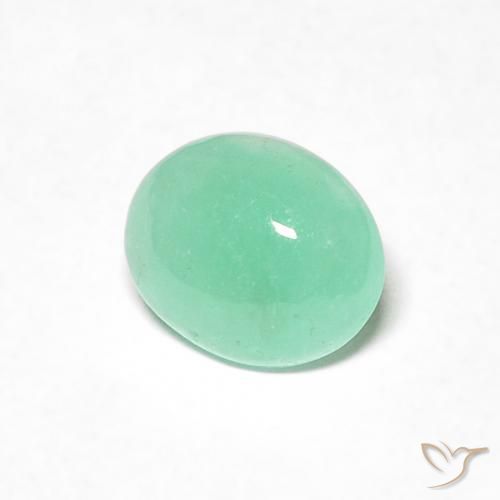 Smeraldo Verde Menta Chiaro naturale da 0.54 ct, Ovale, Traslucido