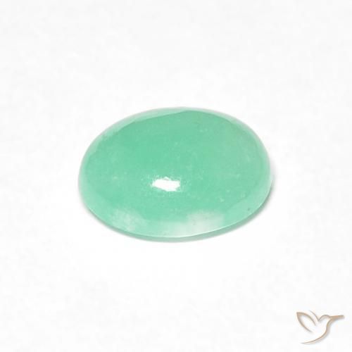 Smeraldo Verde Menta Chiaro naturale da 0.54 ct, Ovale, Traslucido