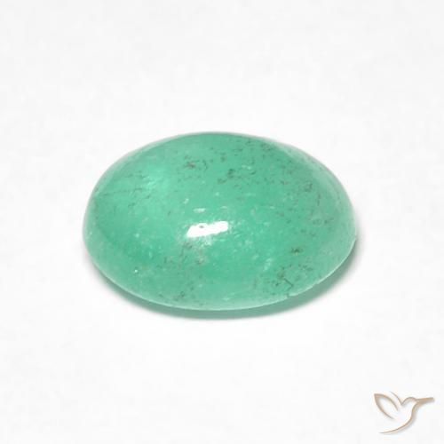 Smeraldo Verde brillante naturale da 0.88 ct, Ovale, Traslucido