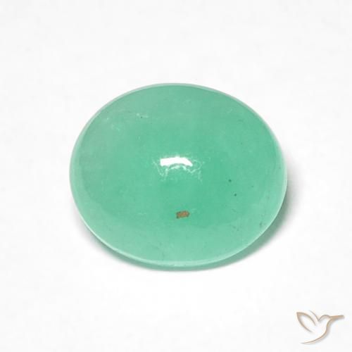 0.97ct Naturale verde felce Smeraldo, Ovale, Traslucido
