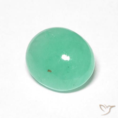 Smeraldo verde felce naturale da 0.97 ct, Ovale, Traslucido