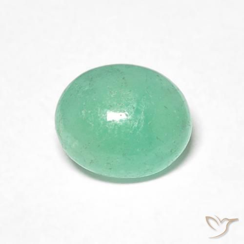 0.71ct Naturale Menta verde Smeraldo, Ovale, Traslucido