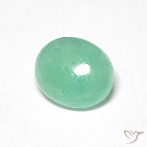 Smeraldo Menta verde naturale da 0.71 ct, Ovale, Traslucido