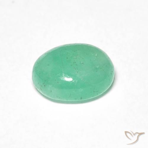 Smeraldo Menta verde naturale da 0.71 ct, Ovale, Traslucido