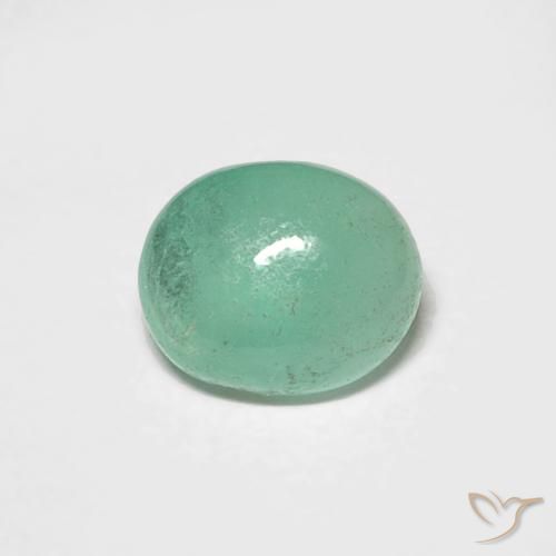 0.67ct Naturale Verde Pistacchio Smeraldo, Ovale, Traslucido