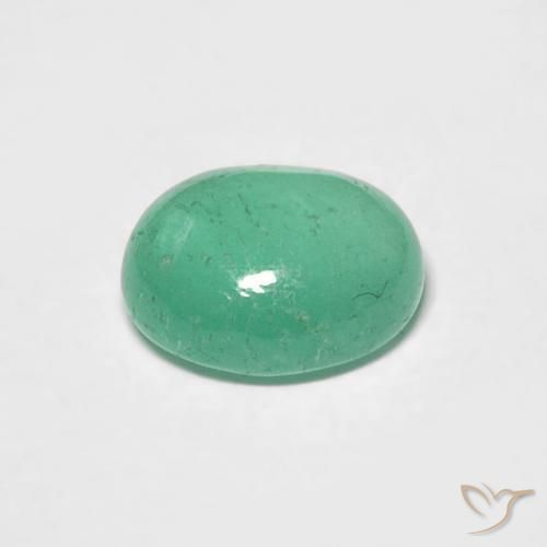 Smeraldo Verde Pistacchio naturale da 0.97 ct, Ovale, Traslucido