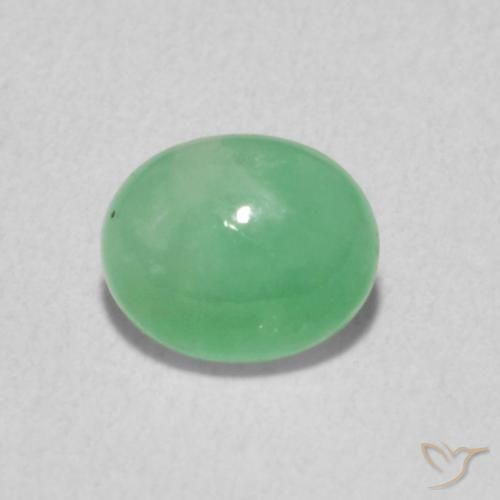 0.78ct Naturale Verde brillante Smeraldo, Ovale, Traslucido