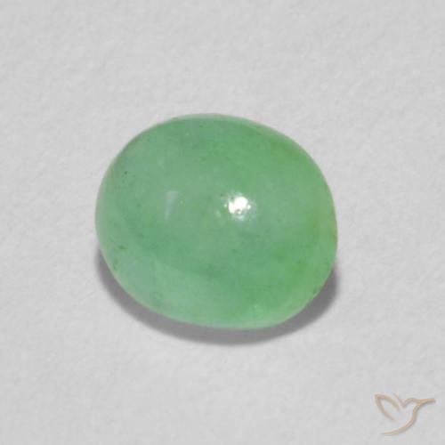 Smeraldo Verde brillante naturale da 0.78 ct, Ovale, Traslucido