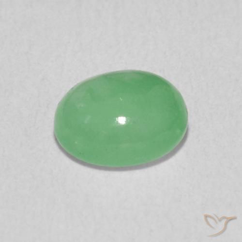 Smeraldo Verde brillante naturale da 0.78 ct, Ovale, Traslucido