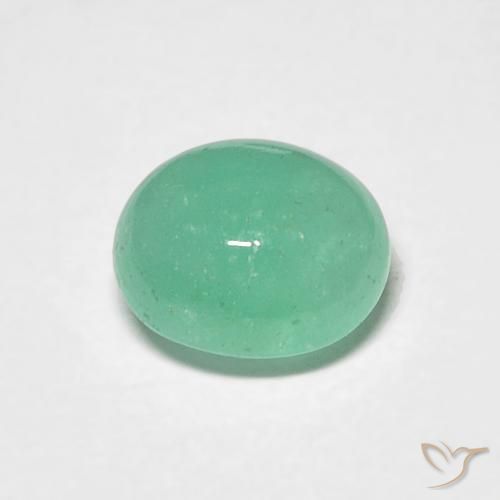 0.97ct Naturale Verde brillante Smeraldo, Ovale, Traslucido