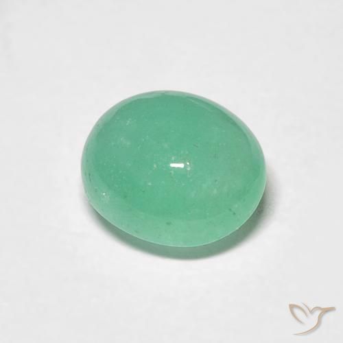 Smeraldo Verde brillante naturale da 0.97 ct, Ovale, Traslucido