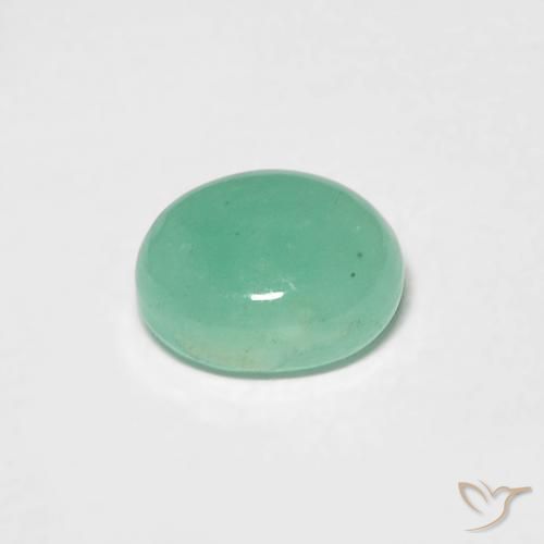Smeraldo Verde Pistacchio naturale da 0.75 ct, Ovale, Traslucido