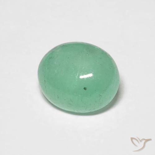 Smeraldo Verde Pistacchio naturale da 0.72 ct, Ovale, Traslucido