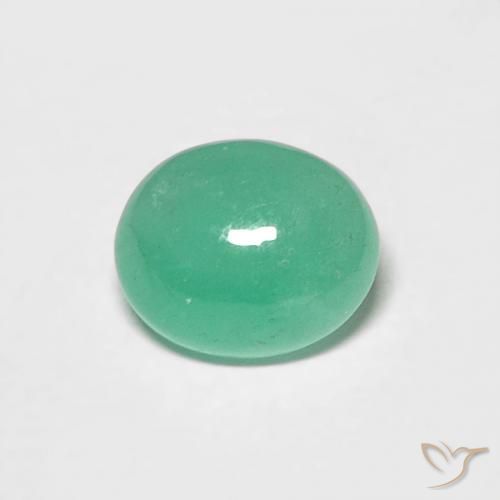 0.62ct Naturale Verde Menta Intenso Smeraldo, Ovale, Traslucido