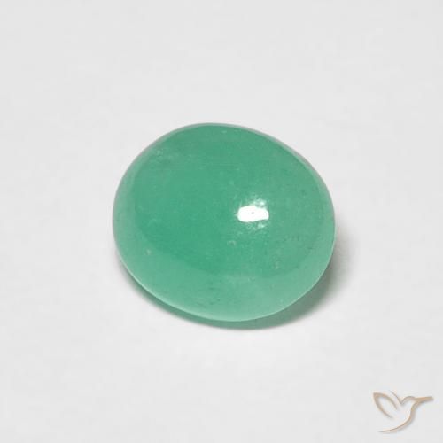Smeraldo Verde Menta Intenso naturale da 0.62 ct, Ovale, Traslucido