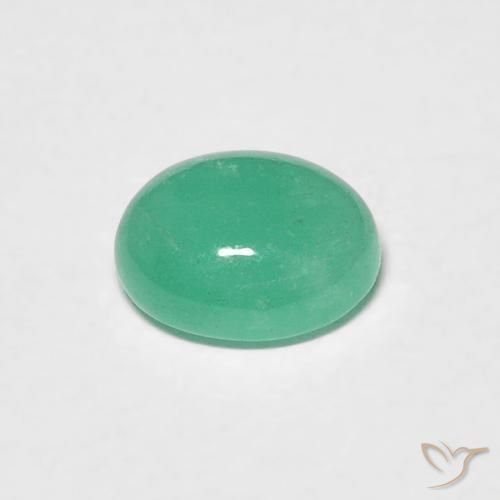 Smeraldo Verde Menta Intenso naturale da 0.62 ct, Ovale, Traslucido