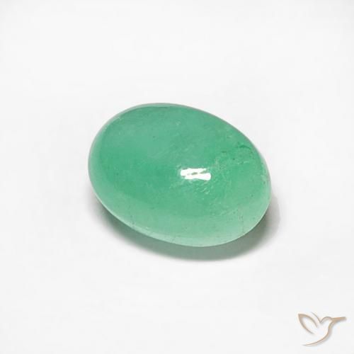 Smeraldo Verde Pistacchio naturale da 0.57 ct, Ovale, Traslucido