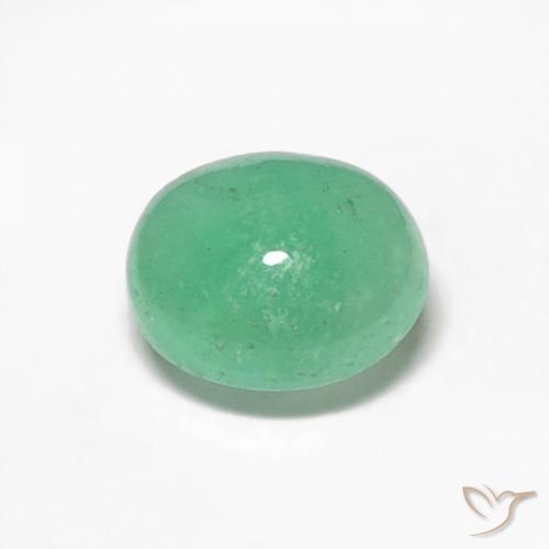 0.35ct Naturale Verde brillante Smeraldo, Ovale, Traslucido