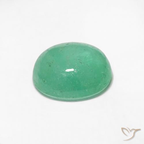 Smeraldo Verde brillante naturale da 0.35 ct, Ovale, Traslucido