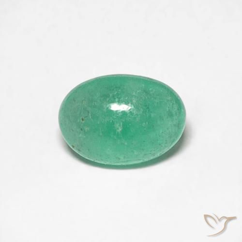 0.46ct Naturale Verde brillante Smeraldo, Ovale, Traslucido