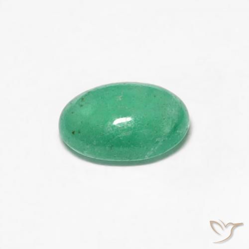 Smeraldo Verde brillante naturale da 0.46 ct, Ovale, Traslucido
