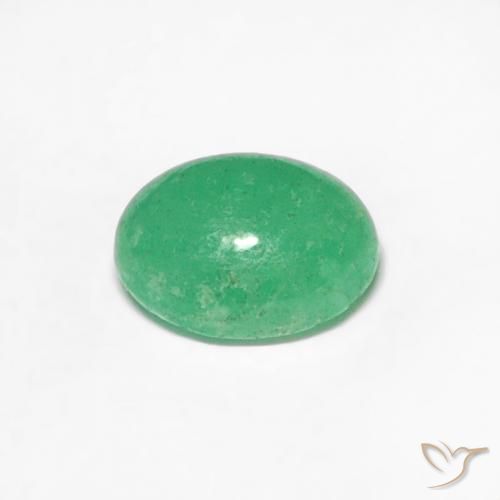 Smeraldo Verde chiaro naturale da 0.35 ct, Ovale, Traslucido