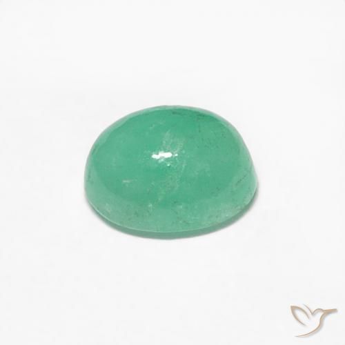 Smeraldo Verde Pistacchio naturale da 0.56 ct, Ovale, Traslucido