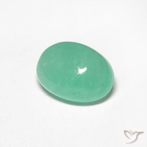 Smeraldo Verde chiaro naturale da 0.56 ct, Ovale, Traslucido