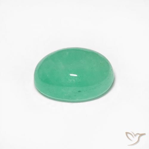 Smeraldo Verde chiaro naturale da 0.56 ct, Ovale, Traslucido