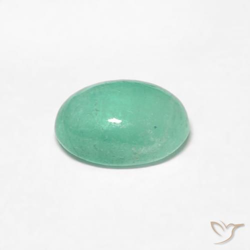 Smeraldo Verde brillante naturale da 0.53 ct, Ovale, Traslucido