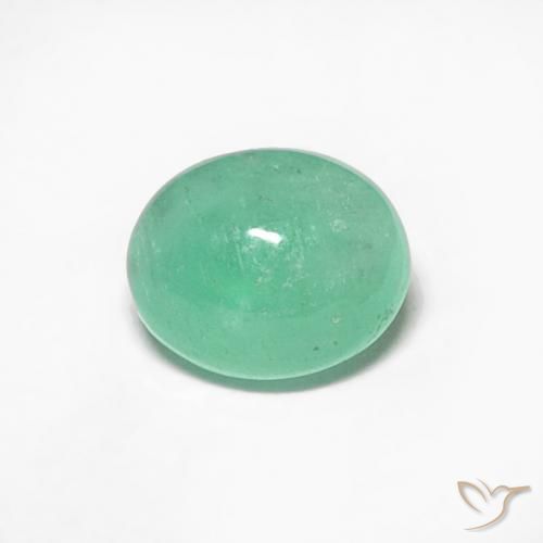 0.44ct Naturale Verde chiaro Smeraldo, Ovale, Traslucido