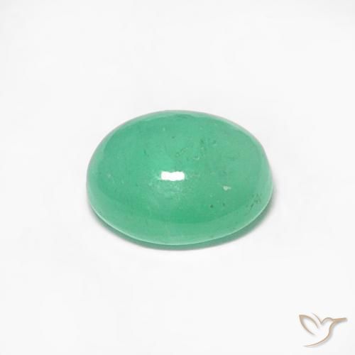 Smeraldo Verde chiaro naturale da 0.44 ct, Ovale, Traslucido