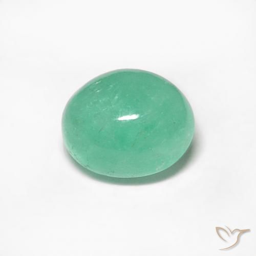 0.51ct Naturale Verde chiaro Smeraldo, Ovale, Traslucido