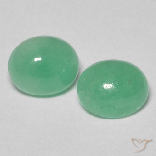 1.25ctw Naturale Verde chiaro Smeraldo, Ovale, Traslucido