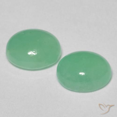 Gemme di Smeraldo Verde brillante naturale da 1.11 ct, Ovale, Traslucido
