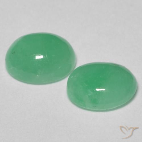 Gemme di Smeraldo Verde Pistacchio naturale da 1.22 ct, Ovale, Traslucido