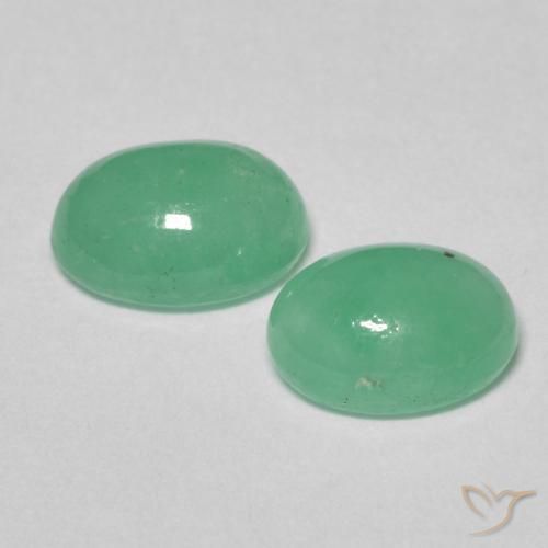 Gemme di Smeraldo Verde brillante naturale da 1.79 ct, Ovale, Traslucido