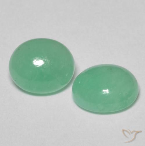 Gemme di Smeraldo Verde brillante naturale da 1.31 ct, Ovale, Traslucido