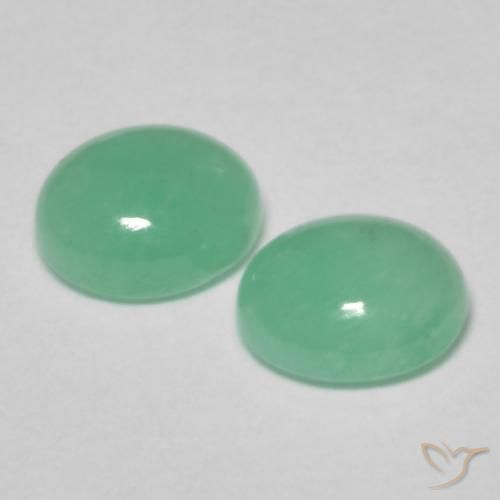 Gemme di Smeraldo Verde brillante naturale da 1.31 ct, Ovale, Traslucido