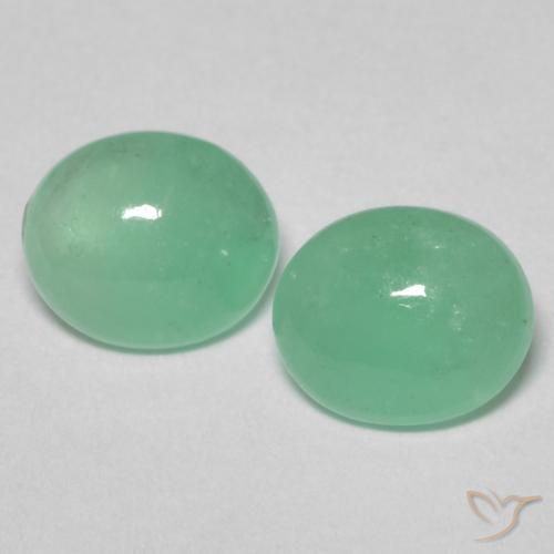 1.35ctw Naturale Verde brillante Smeraldo, Ovale, Traslucido