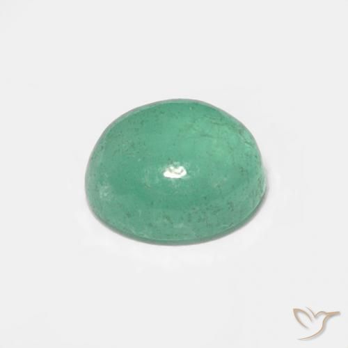 Smeraldo Verde chiaro naturale da 0.83 ct, Ovale, Traslucido