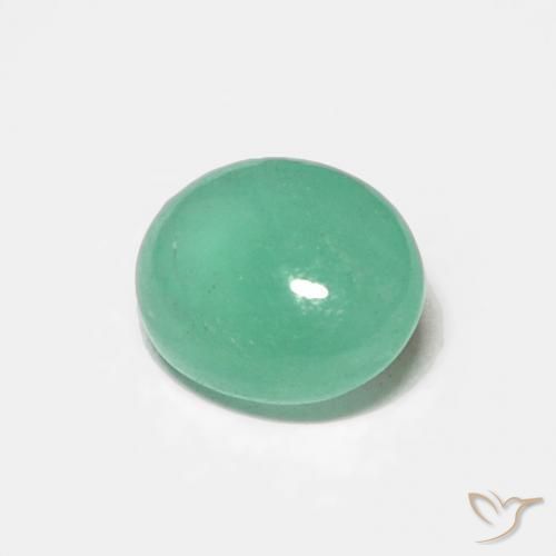 Smeraldo Verde chiaro naturale da 0.42 ct, Ovale, Traslucido