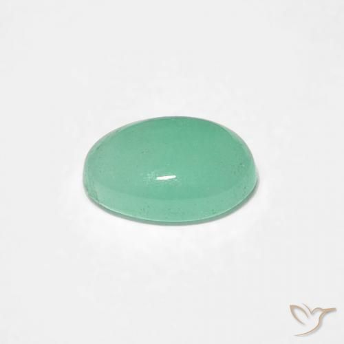 Smeraldo Verde brillante naturale da 0.37 ct, Ovale, Traslucido